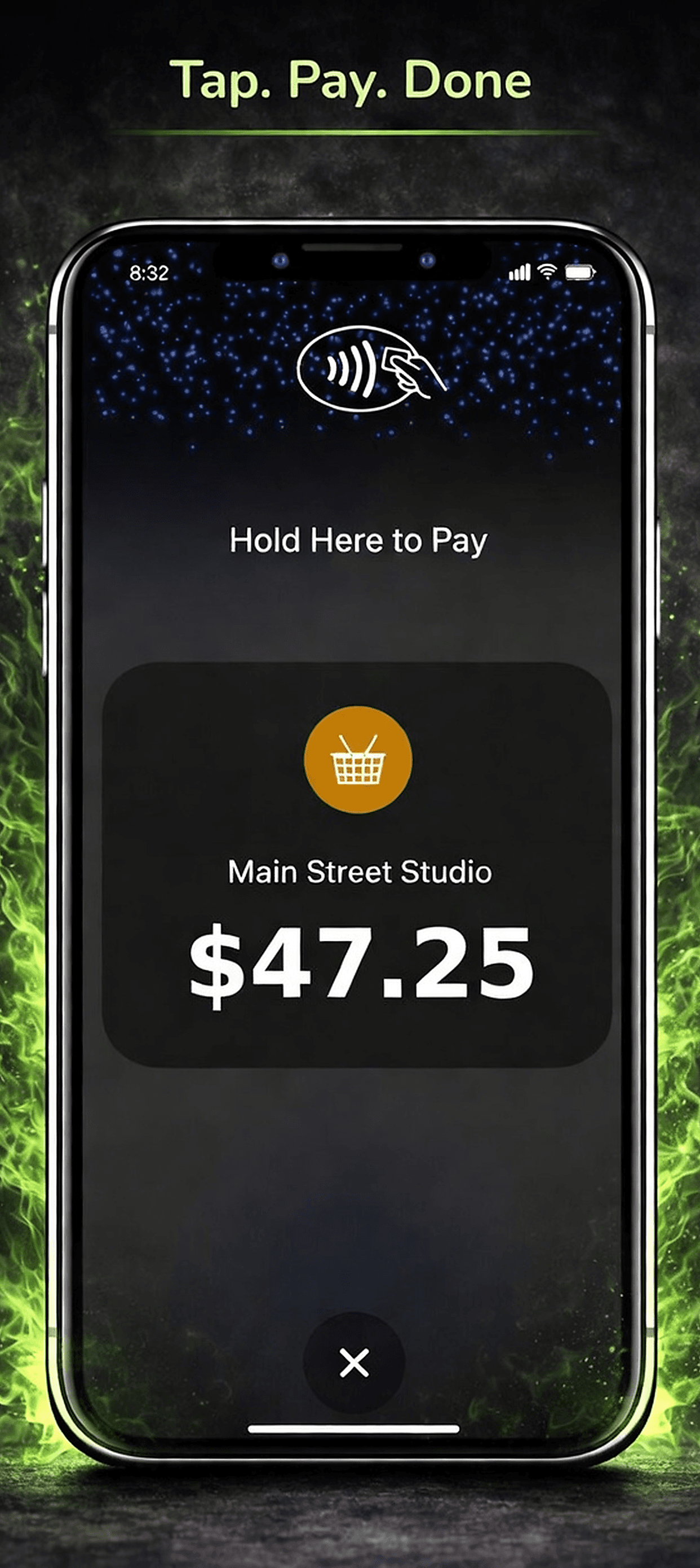 EasySched tap to pay screen preview